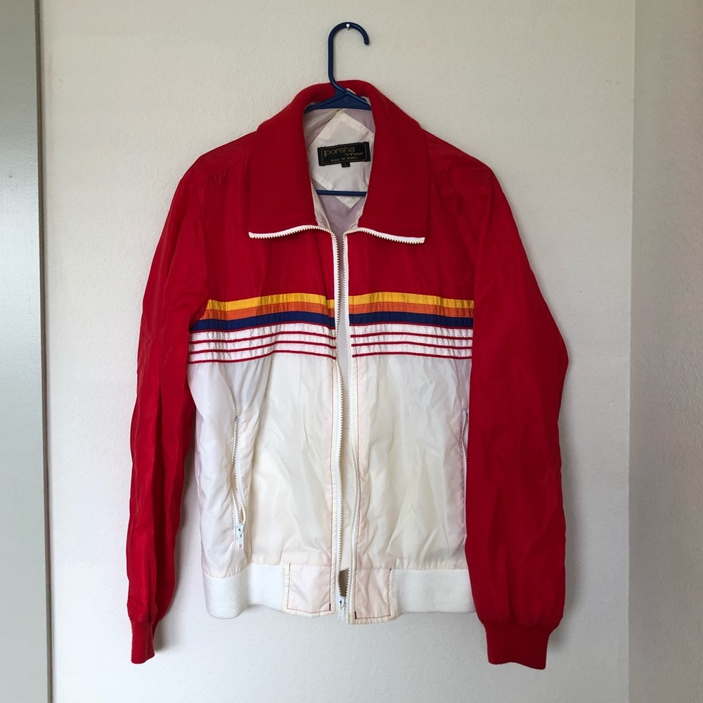vintage rainbow jacket